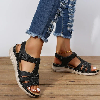 Iris Women’s Orthopaedic Sandals featuring a strappy elegant design for comfort and style. 2