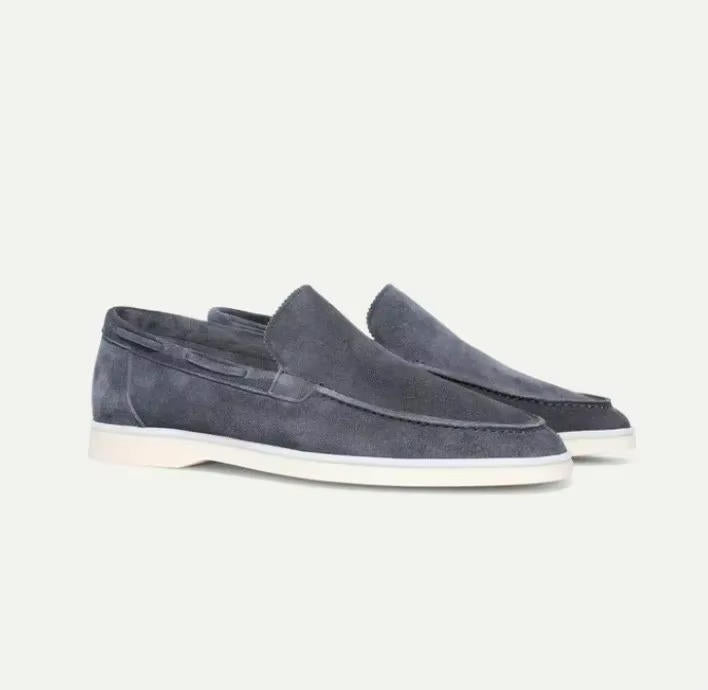 Jade men's loafers featuring a luxurious suede upper and a convenient slip-on design, perfect for casual and formal occasions. 4
