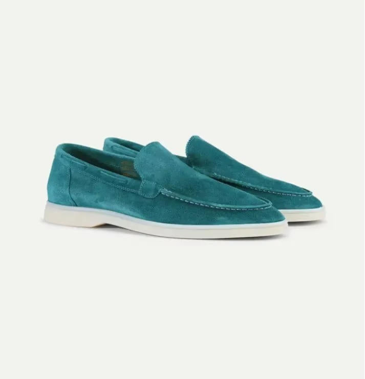 Jade men's loafers featuring a luxurious suede upper and a convenient slip-on design, perfect for casual and formal occasions. 6