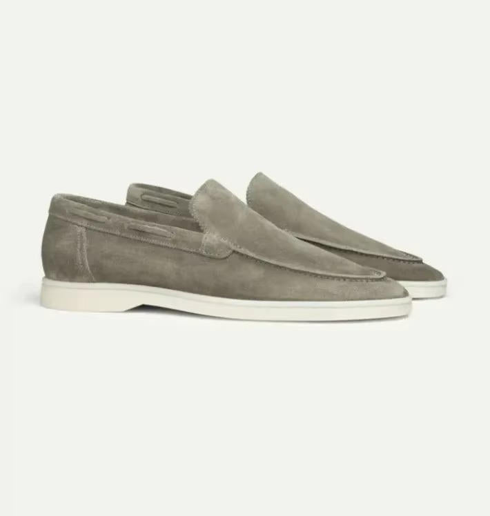 Jade men's loafers featuring a luxurious suede upper and a convenient slip-on design, perfect for casual and formal occasions. 7