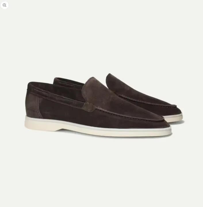 Jade men's loafers featuring a luxurious suede upper and a convenient slip-on design, perfect for casual and formal occasions. 8