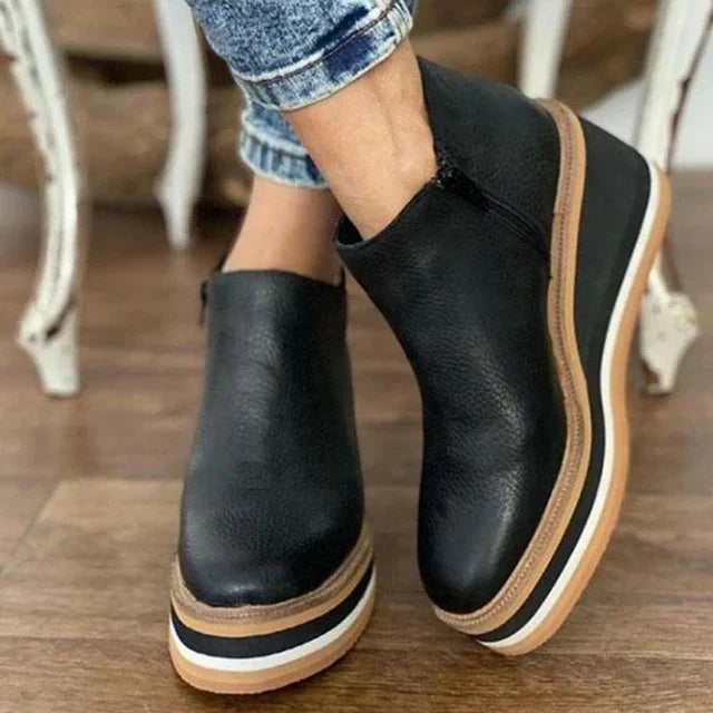 Jade women's waterproof boots featuring a stylish design, side zipper for easy wear, and durable construction perfect for all weather conditions. 1