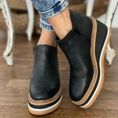 Jade women's waterproof boots featuring a stylish design, side zipper for easy wear, and durable construction perfect for all weather conditions. 1