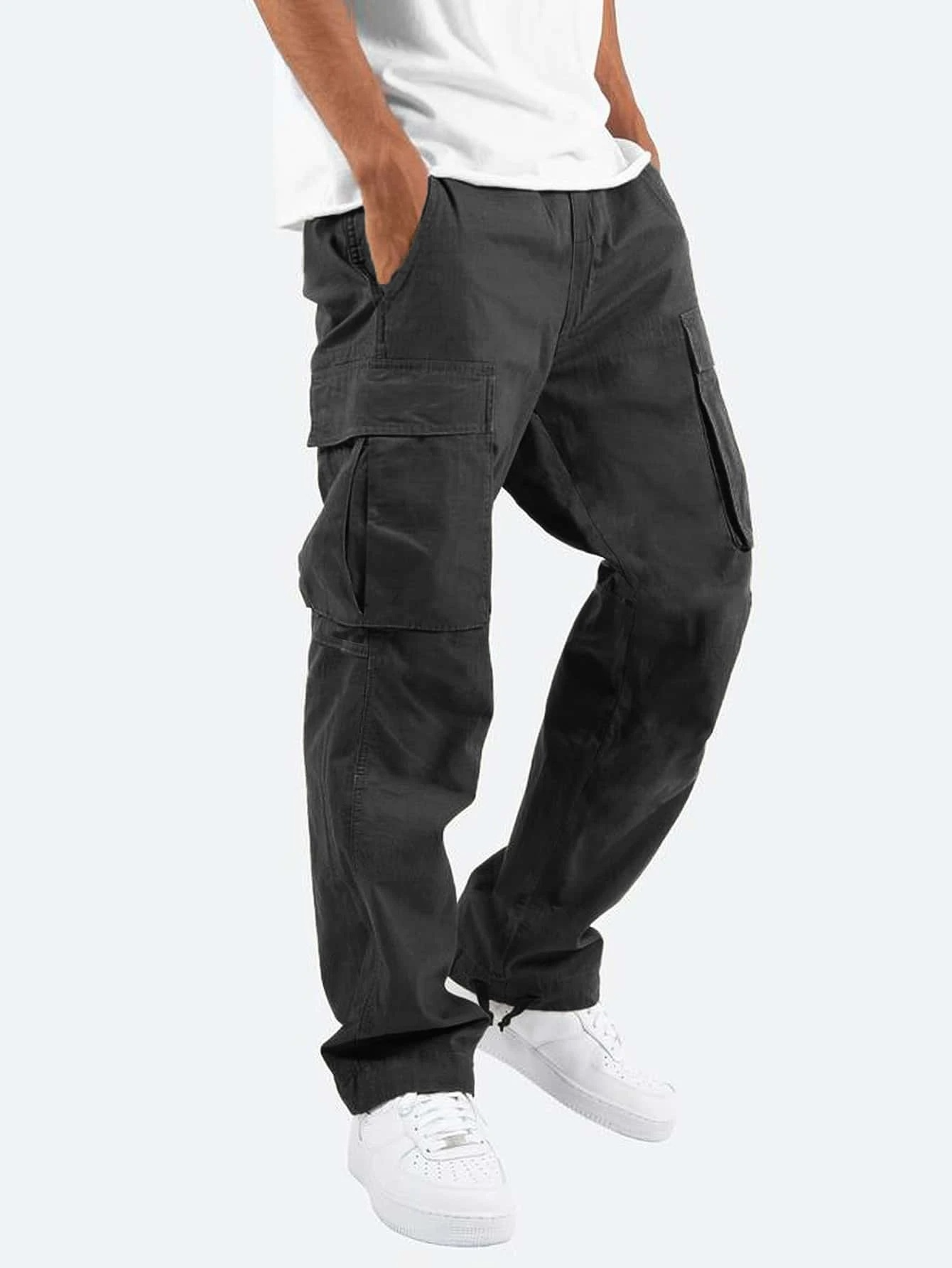 Jolt Men's Cargo Pants featuring a relaxed fit and multiple pockets for functionality and style, ideal for casual wear and outdoor activities. 1