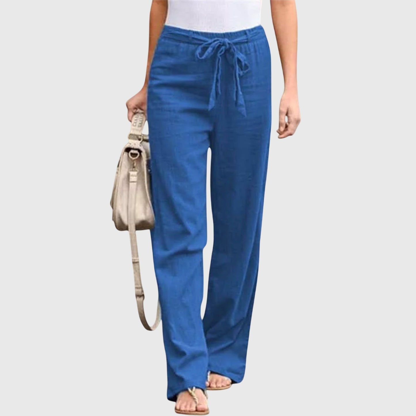 Liora Women’s Trousers featuring a comfortable loose fit and versatile design, perfect for casual or formal wear. 1