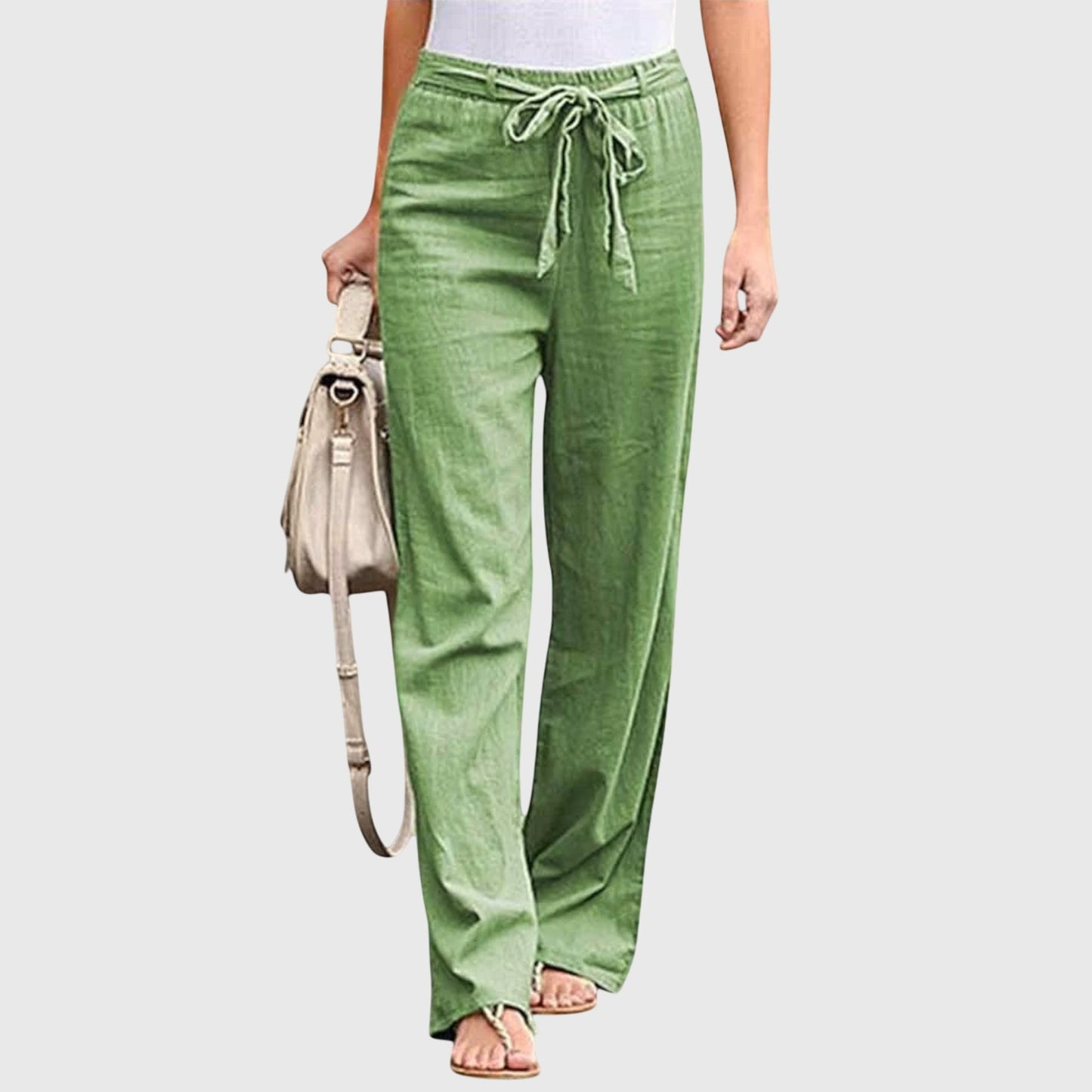 Liora Women’s Trousers featuring a comfortable loose fit and versatile design, perfect for casual or formal wear. 4