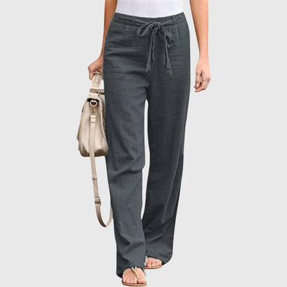 Liora Women’s Trousers featuring a comfortable loose fit and versatile design, perfect for casual or formal wear. 7
