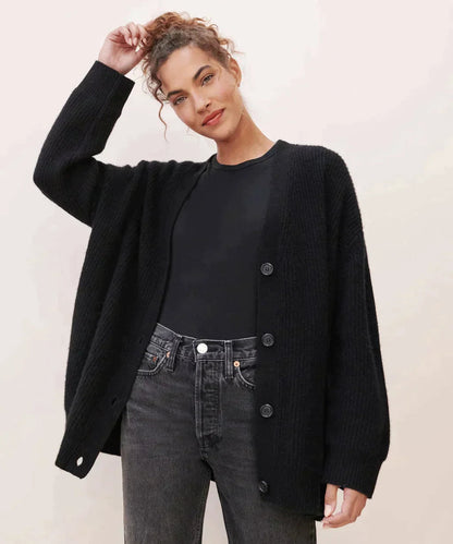 Luna Women’s Cardigan featuring soft knit fabric and an elegant design, perfect for layering and enhancing any outfit. 7