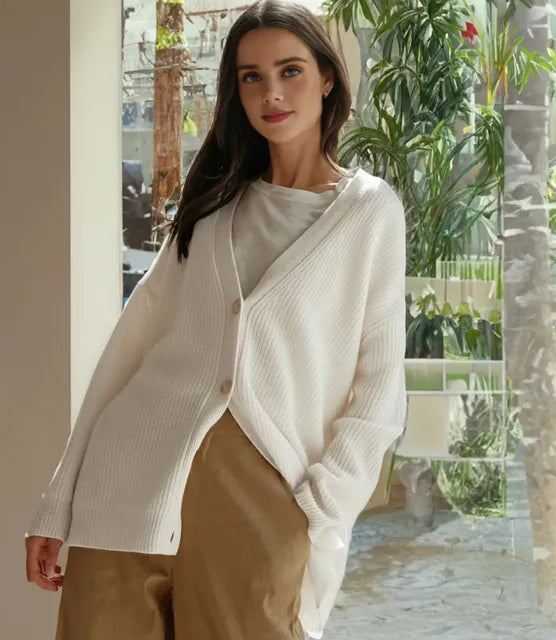 Luna Women’s Cardigan featuring soft knit fabric and an elegant design, perfect for layering and enhancing any outfit. 9
