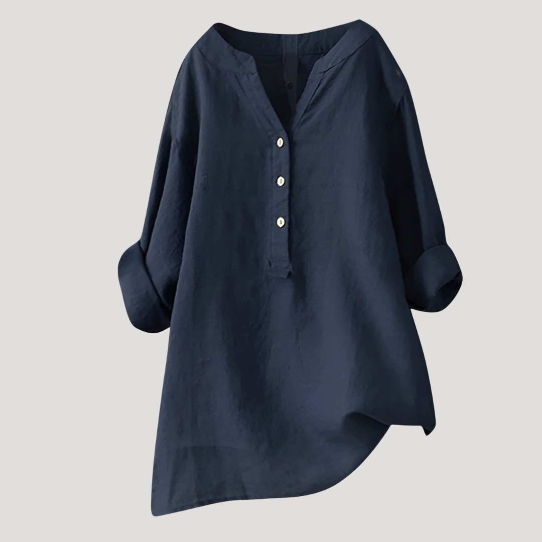 Luna Women's Tunic Top featuring a relaxed fit and longline design, perfect for casual wear and layering, available in various colors. 1