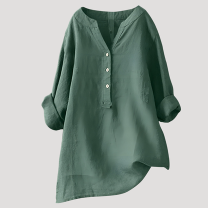 Luna Women's Tunic Top featuring a relaxed fit and longline design, perfect for casual wear and layering, available in various colors. 2