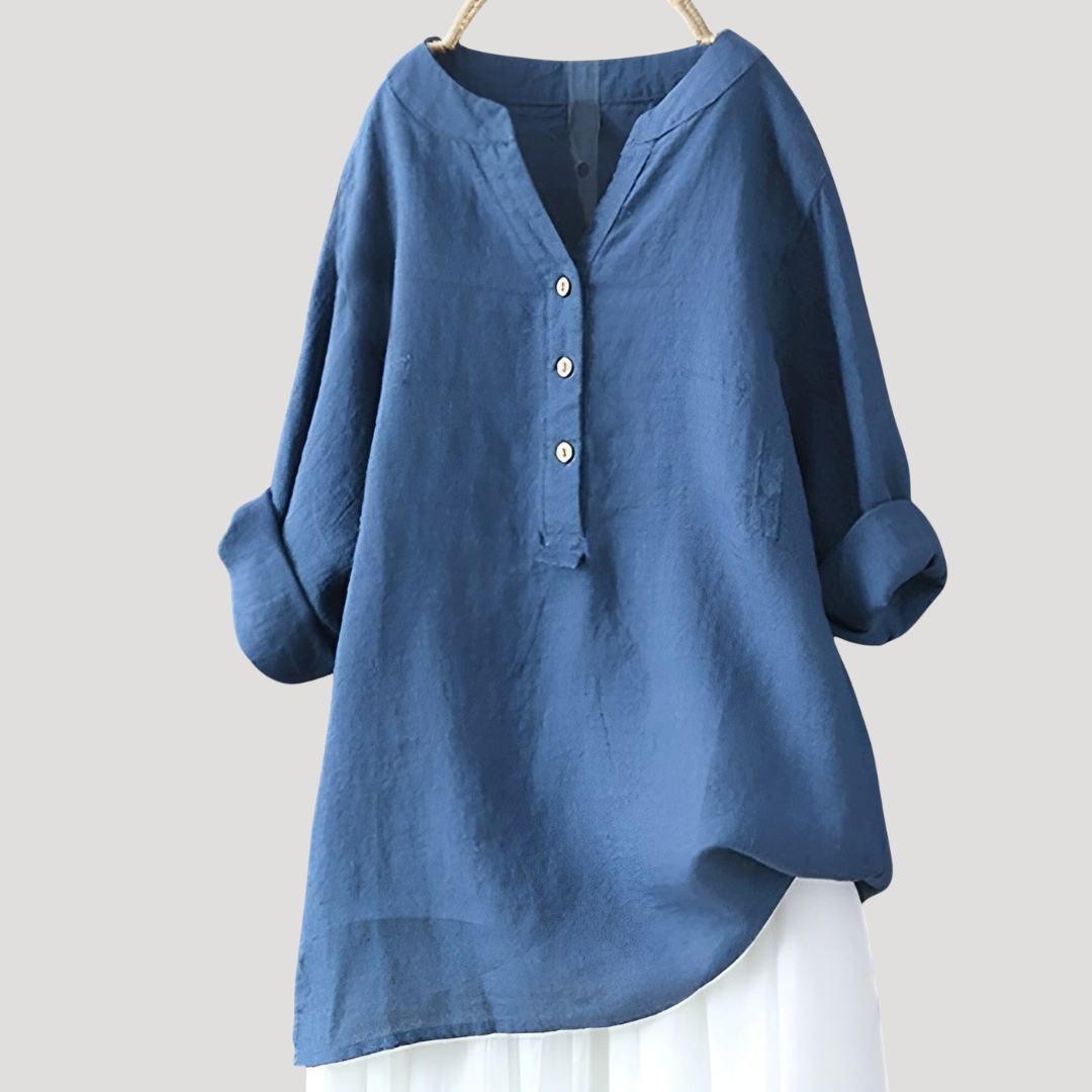 Luna Women's Tunic Top featuring a relaxed fit and longline design, perfect for casual wear and layering, available in various colors. 3
