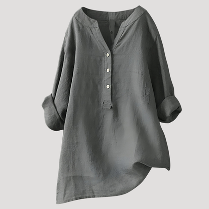 Luna Women's Tunic Top featuring a relaxed fit and longline design, perfect for casual wear and layering, available in various colors. 4