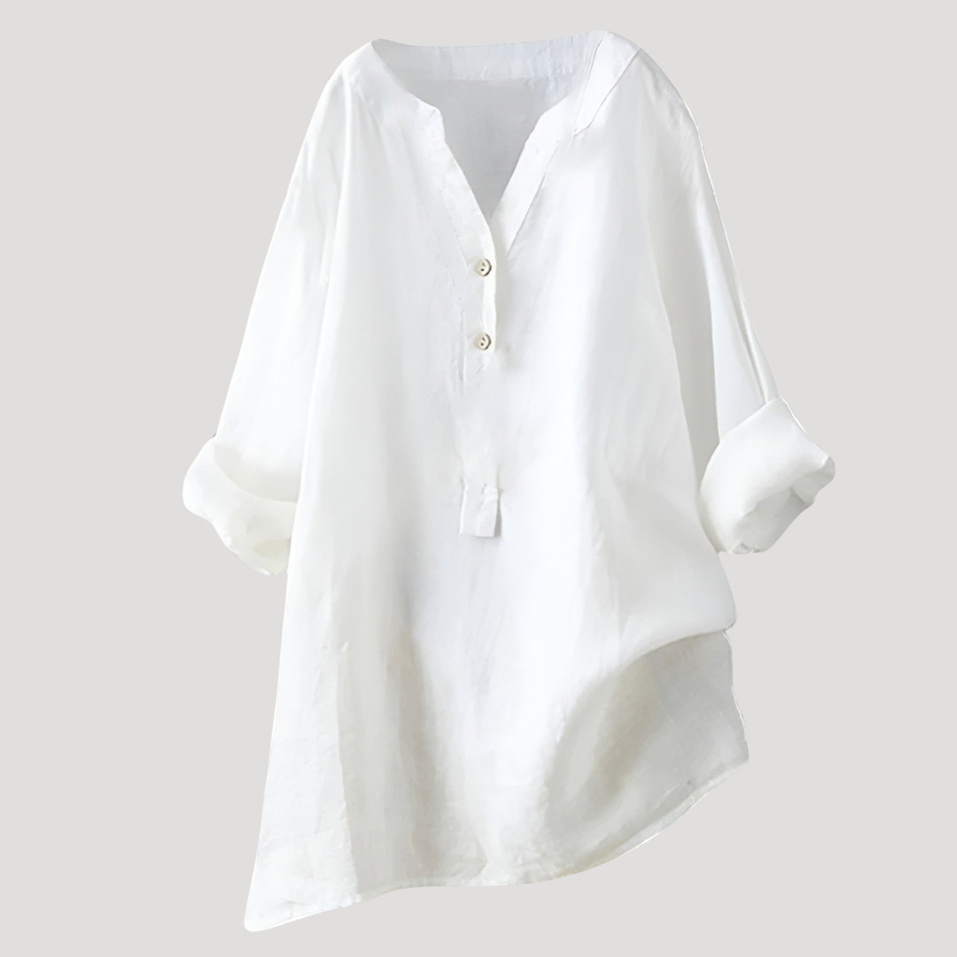 Luna Women's Tunic Top featuring a relaxed fit and longline design, perfect for casual wear and layering, available in various colors. 5