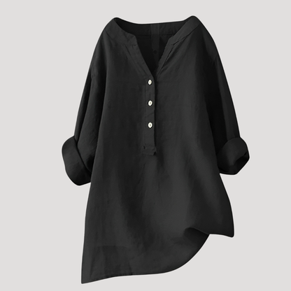 Luna Women's Tunic Top featuring a relaxed fit and longline design, perfect for casual wear and layering, available in various colors. 6