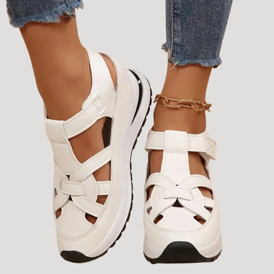 Alt text: Luna Women’s Walking Sandals featuring adjustable Velcro straps for a custom fit, designed for comfort and support during outdoor activities. 0