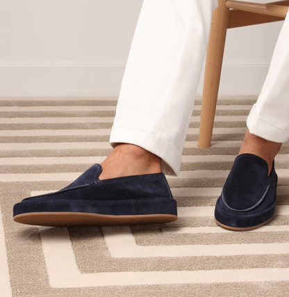 Luxe men's loafers featuring a soft cushioned sole and a stylish slip-on design, perfect for casual and formal occasions. 2