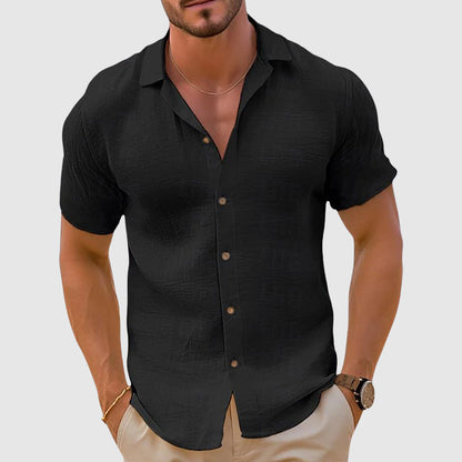 Luxe men's shirt featuring a classic collar and relaxed fit, perfect for stylish and comfortable everyday wear. 1