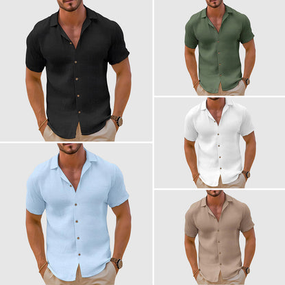 Luxe men's shirt featuring a classic collar and relaxed fit, perfect for stylish and comfortable everyday wear. 5