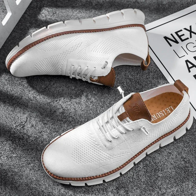 Luxe men's shoes featuring a breathable design and handcrafted elegance, perfect for style and comfort. 5