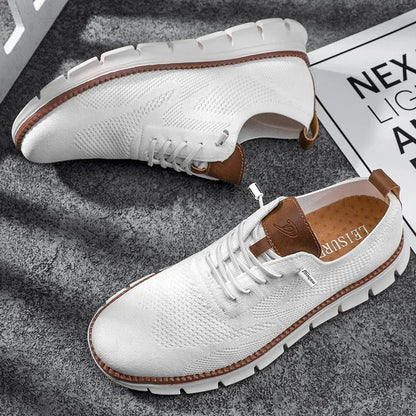 Luxe men's shoes featuring a breathable design and handcrafted elegance, perfect for style and comfort. 5