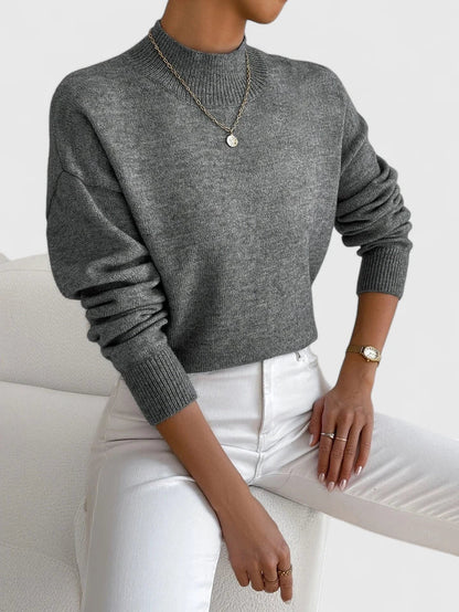 Marchelina Women’s Roll Neck Jumper featuring an elegant collar and a comfortable fit, perfect for stylish layering in any season. 3