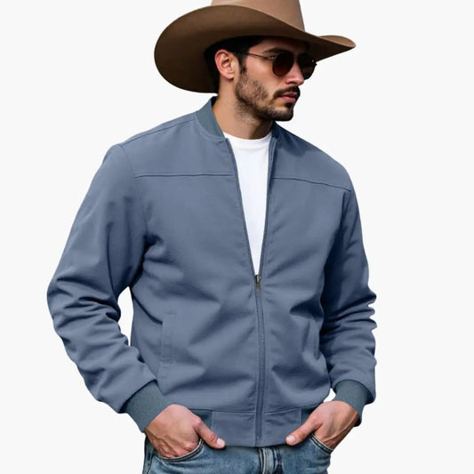 Maverick Men’s Bomber Jacket featuring contrasting cuffs and functional side pockets, ideal for stylish and practical outerwear. 0