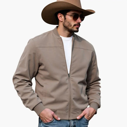 Maverick Men’s Bomber Jacket featuring contrasting cuffs and functional side pockets, ideal for stylish and practical outerwear. 2