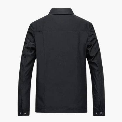 Maverick Men's Jacket featuring a classic shirt collar and stylish checked lining, perfect for adding a touch of sophistication to any outfit. 1