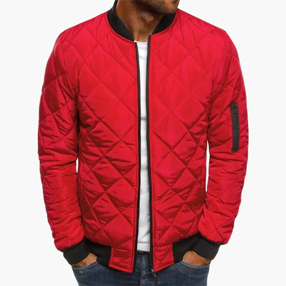 Maverick Men's Jacket featuring a stylish quilted design and practical zippered pockets, perfect for outdoor adventures and casual wear. 3