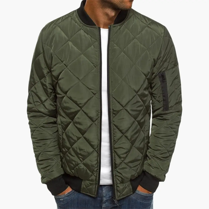Maverick Men's Jacket featuring a stylish quilted design and practical zippered pockets, perfect for outdoor adventures and casual wear. 4