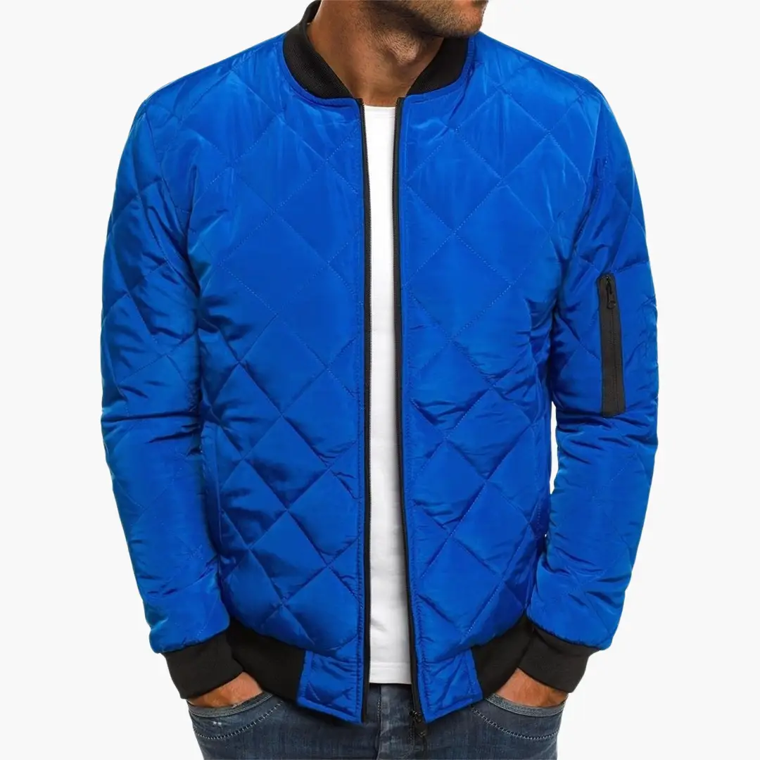 Maverick Men's Jacket featuring a stylish quilted design and practical zippered pockets, perfect for outdoor adventures and casual wear. 5