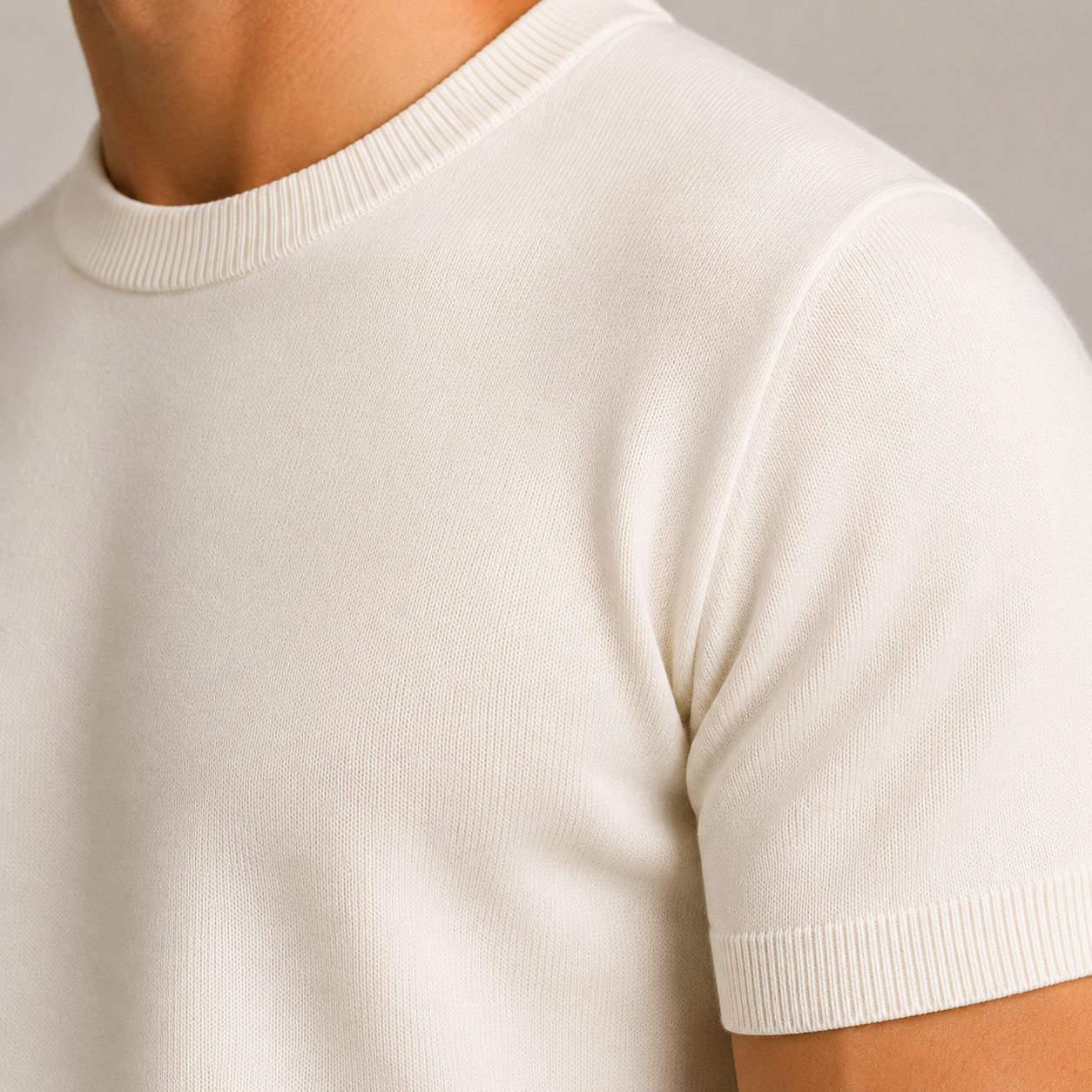 Men’s T-Shirt with Crew Neck, Short Sleeves and Slim Fit