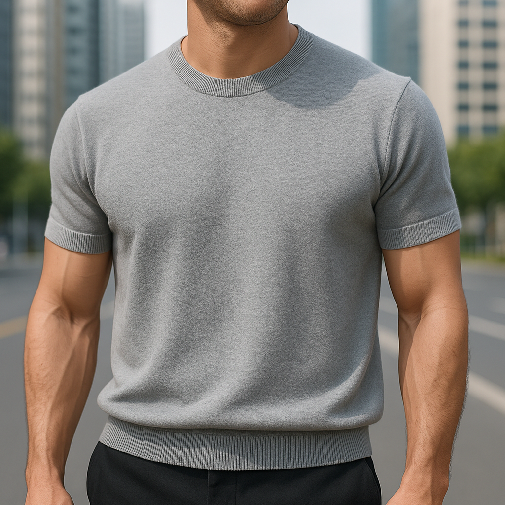 Milo Men’s T-Shirt featuring a soft merino wool blend, ideal for comfort and style, available in various sizes and colors. 2