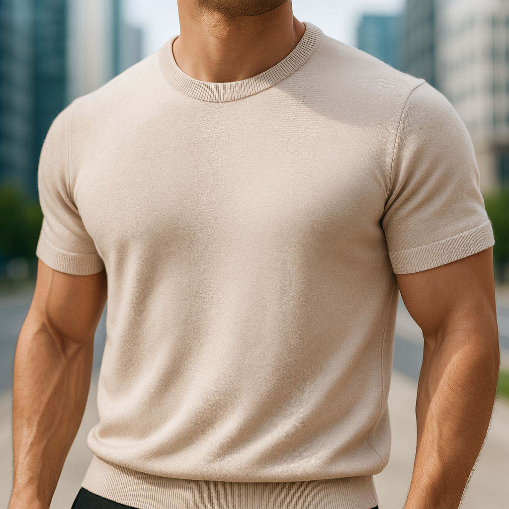 Milo Men’s T-Shirt featuring a soft merino wool blend, ideal for comfort and style, available in various sizes and colors. 4