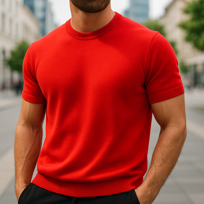 Milo Men’s T-Shirt featuring a soft merino wool blend, ideal for comfort and style, available in various sizes and colors. 5