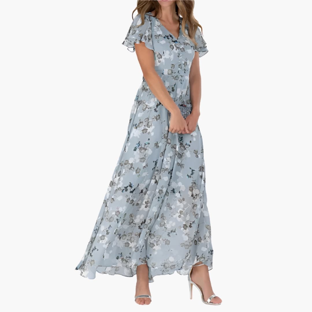 Mira Women’s Midi Dress featuring a round neck and sleeveless design, perfect for casual and formal occasions, showcasing a stylish and elegant silhouette. 0