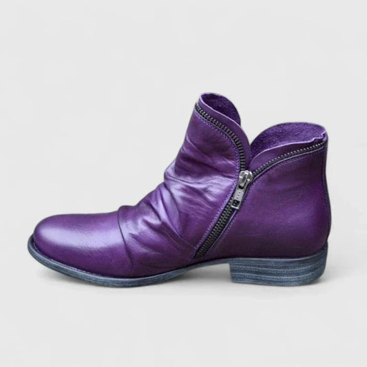 Myza Women’s Boots featuring a gel-filled sole and 4 cm heel, designed for ultimate comfort and stability, perfect for stylish everyday wear. 0