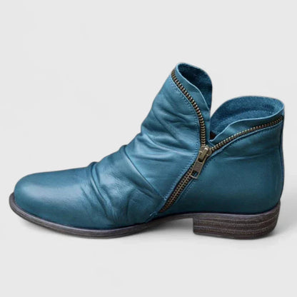 Myza Women’s Boots featuring a gel-filled sole and 4 cm heel, designed for ultimate comfort and stability, perfect for stylish everyday wear. 1