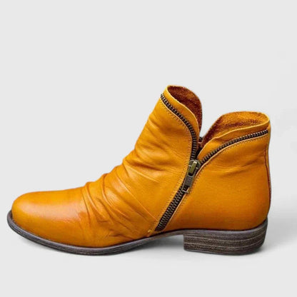 Myza Women’s Boots featuring a gel-filled sole and 4 cm heel, designed for ultimate comfort and stability, perfect for stylish everyday wear. 3