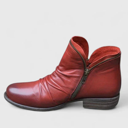 Myza Women’s Boots featuring a gel-filled sole and 4 cm heel, designed for ultimate comfort and stability, perfect for stylish everyday wear. 4