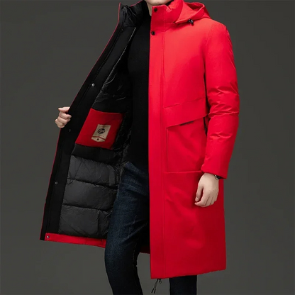 Nash Women's Hooded Long Winter Coat featuring a fully quilted design for maximum warmth and comfort in cold weather. 2