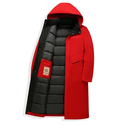 Nash Women's Hooded Long Winter Coat featuring a fully quilted design for maximum warmth and comfort in cold weather. 4