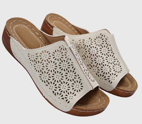 Natalie Women’s Orthopaedic Sandals featuring arch support and a convenient slip-on design, perfect for comfort and style. 0