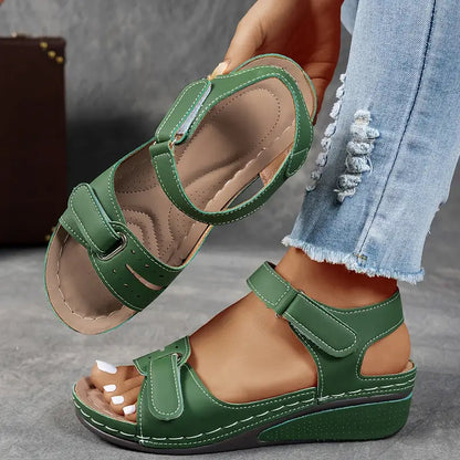 Nina Women's Sandals featuring orthopedic cushioning and an adjustable strap design for ultimate comfort and support. 1