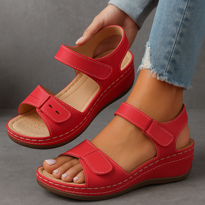 Nina Women's Sandals featuring orthopedic cushioning and an adjustable strap design for ultimate comfort and support. 4