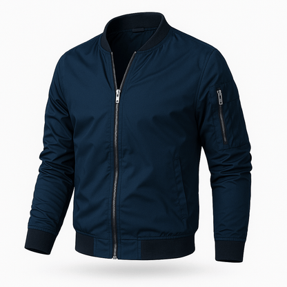 Noble men's jacket featuring a classic cut, designed for style and comfort, equipped with functional pockets for convenience. 1