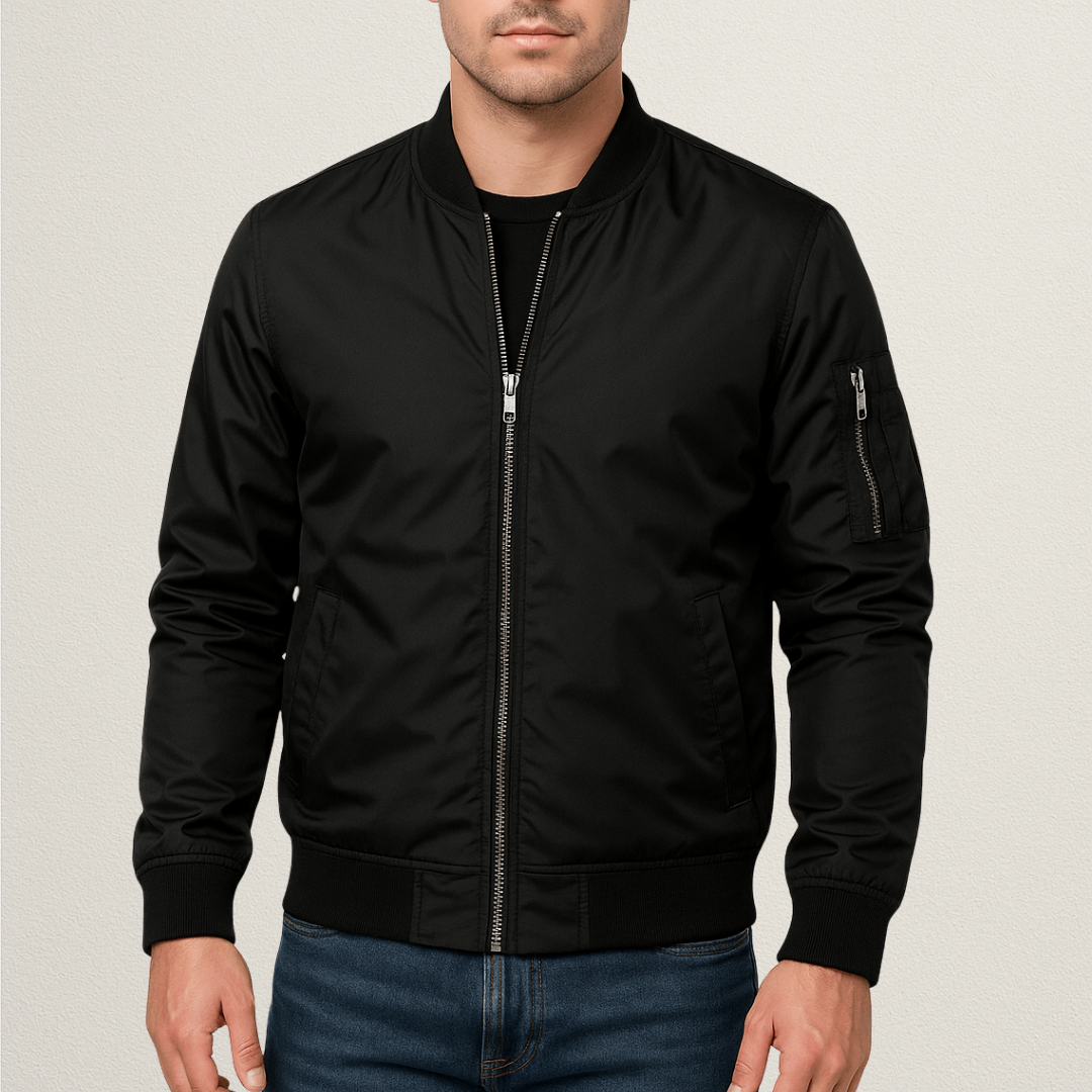 Noble men's jacket featuring a classic cut, designed for style and comfort, equipped with functional pockets for convenience. 2