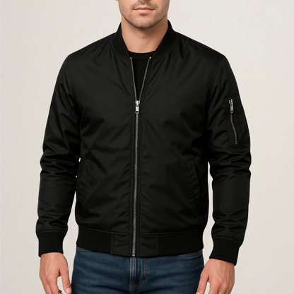 Noble men's jacket featuring a classic cut, designed for style and comfort, equipped with functional pockets for convenience. 2