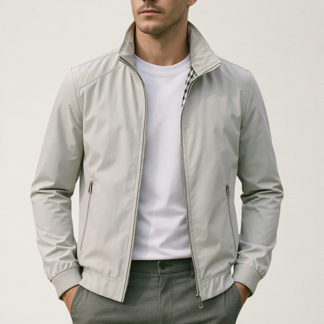 Noble Men's Jacket featuring a windproof design and straight fit, ideal for stylish outdoor protection. 0